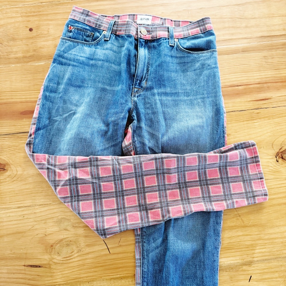 Hudson Jeans Blue and red vice versa patti slouchy skinny size 29